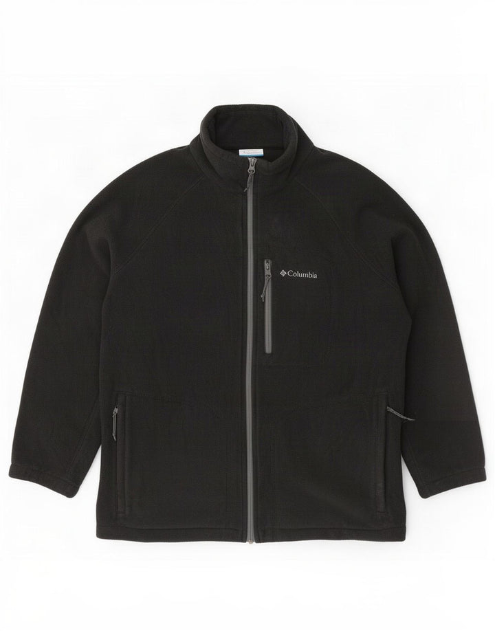Jachetă fleece Columbia pentru bărbați UK 40, mare, negru, poliester