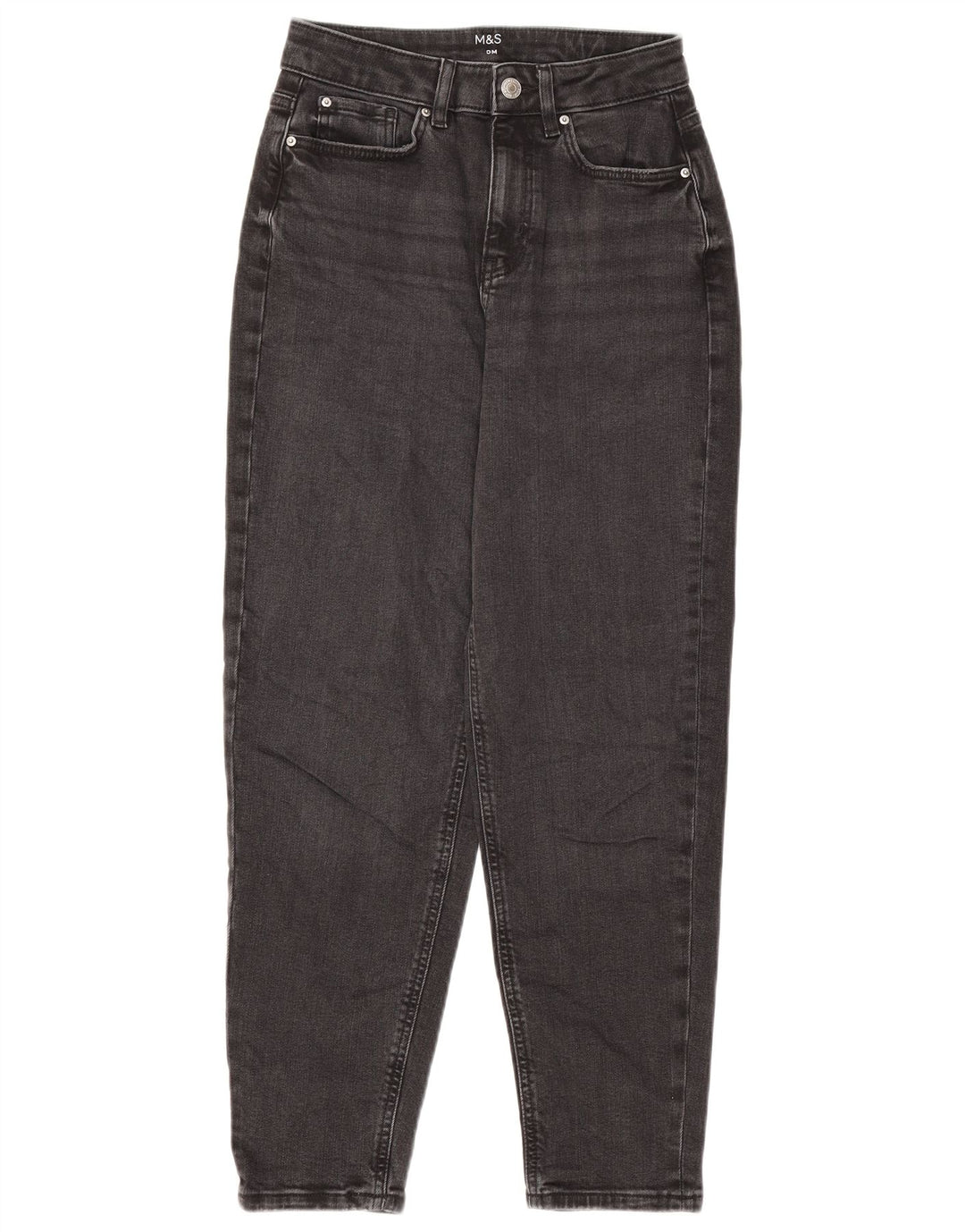 MARKS & SPENCER Blugi conici pentru femei UK 8 Small W26 L26 Bumbac gri