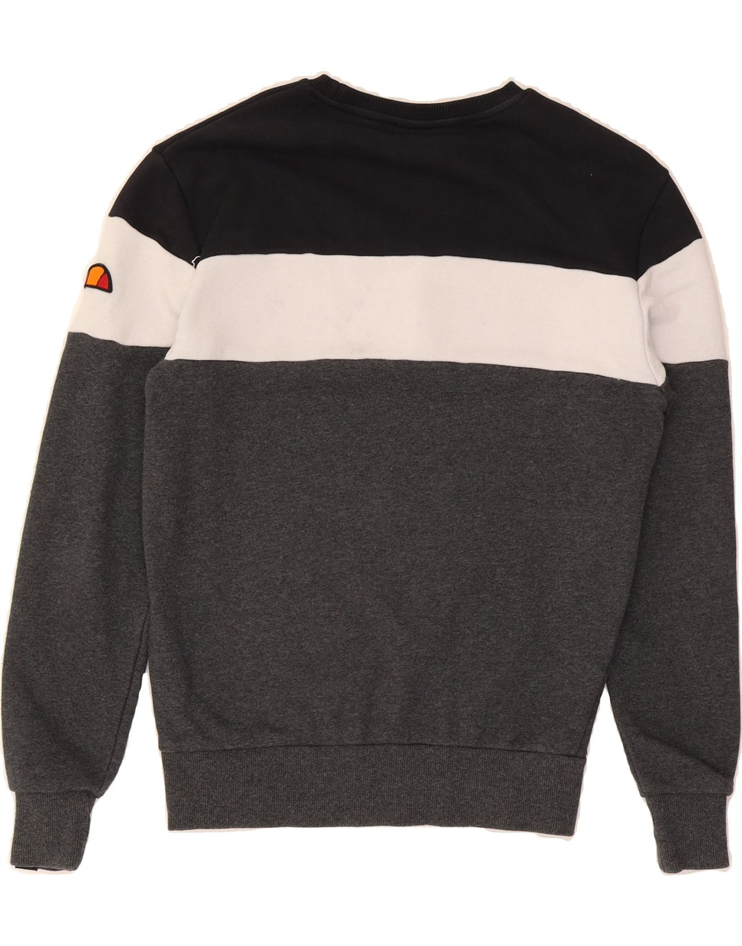 ELLESSE Mens Sweatshirt Jumper Small Multicoloured Colourblock Cotton Vintage Ellesse and Second-Hand Ellesse from Messina Hembry 
