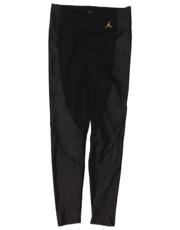 Leggings de damă Jordan cu ajustare strânsă UK 12 Medium Black Colorblock Poliester
