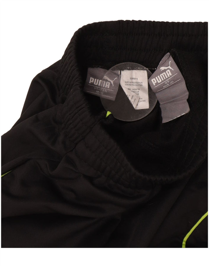 Pantaloni de trening PUMA pentru baieti 8-9 ani poliester mediu negru