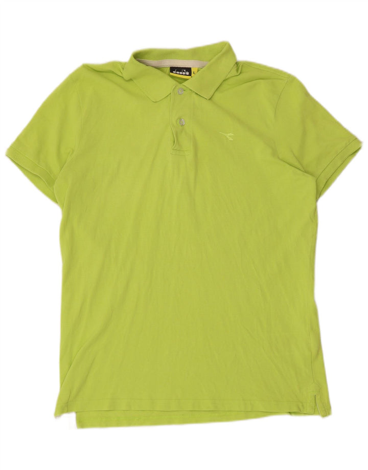 DIADORA Tricou Polo Barbati Mare Bumbac Verde