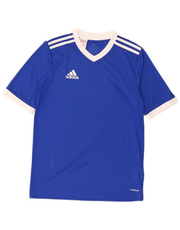 Tricou Adidas Aeroready pentru baieti Top 15-16 ani poliester albastru