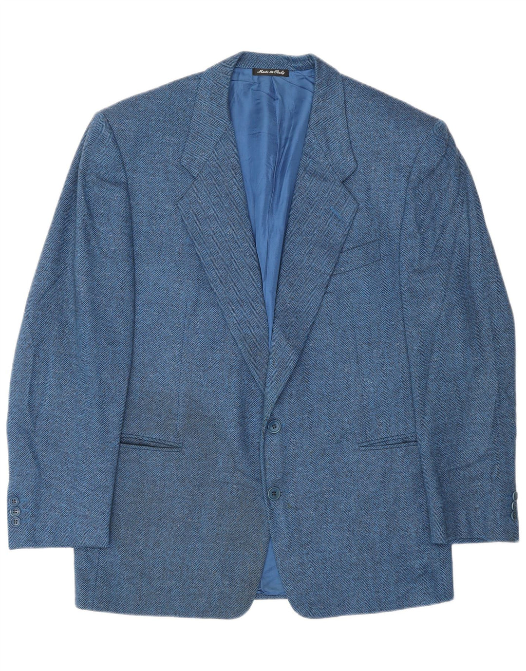 Jachetă pentru bărbați Pal Zileri cu 2 nasturi IT 52 XL Blue Herringbone Wool