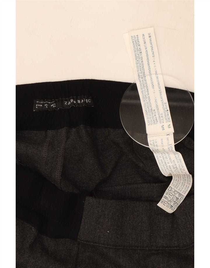 Pantaloni scurți casual pentru femei Zara, mari W30, viscoză gri