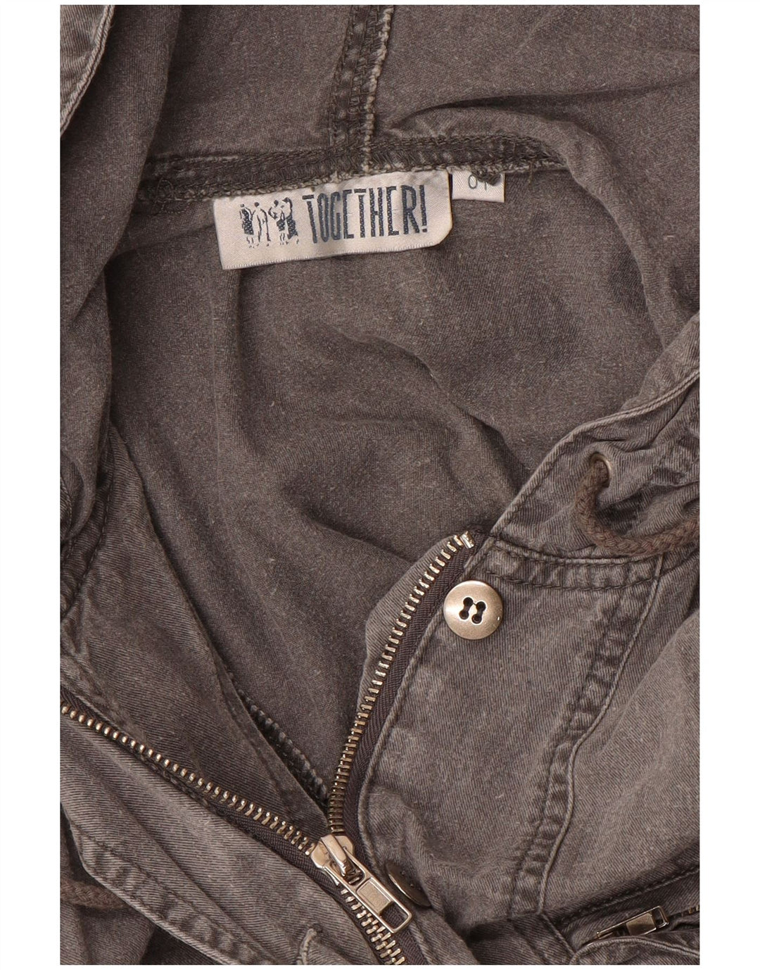 Salopetă pentru femei TOGETHER cu glugă UK 14 Gri mediu