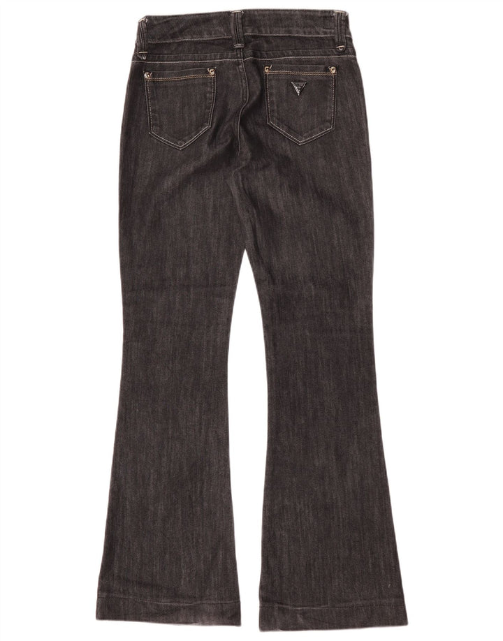 Blugi evazați pentru femei Guess W29 L32 bumbac negru