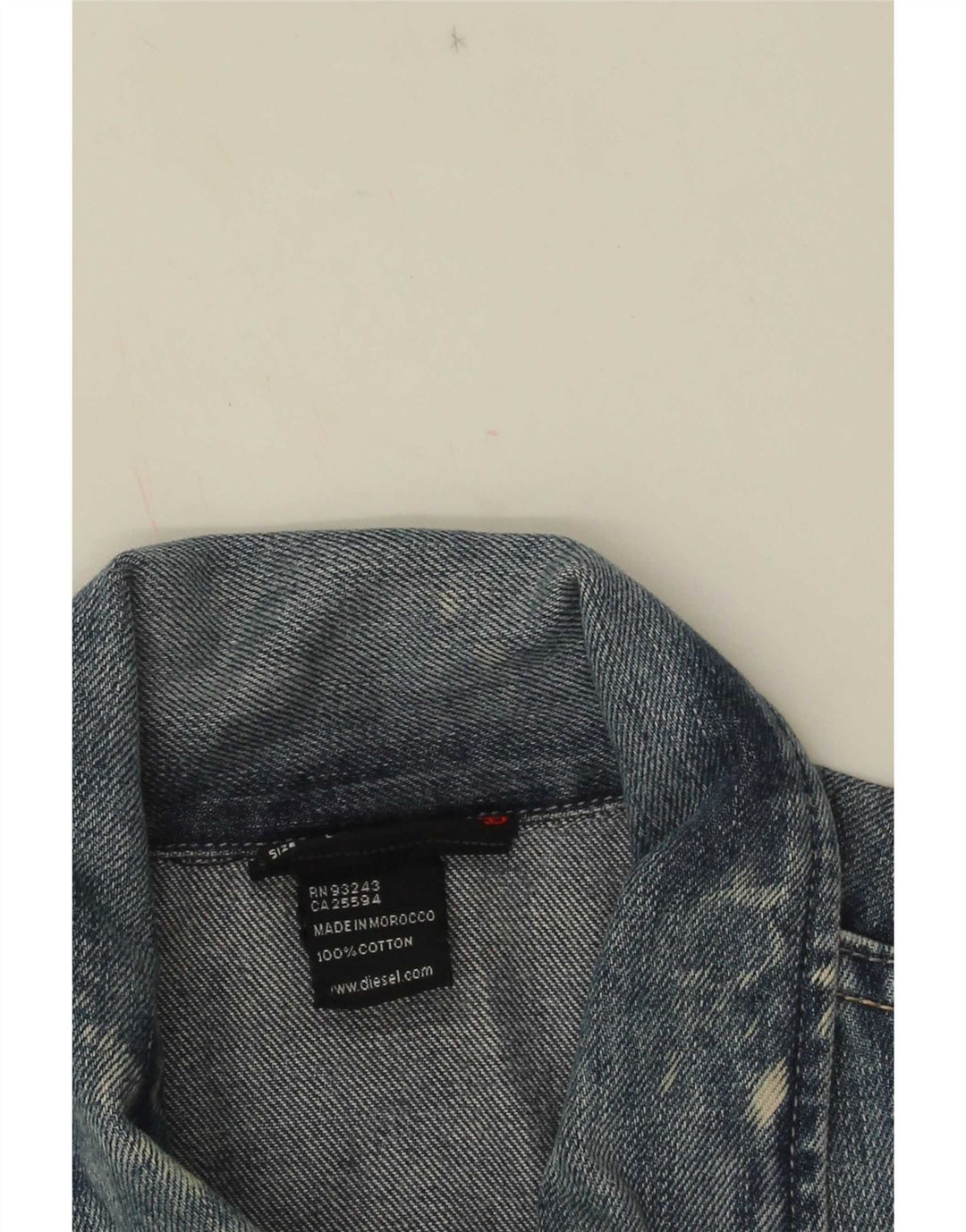 Gilet pentru bărbați Diesel din denim UK 40, mare, albastru, bumbac