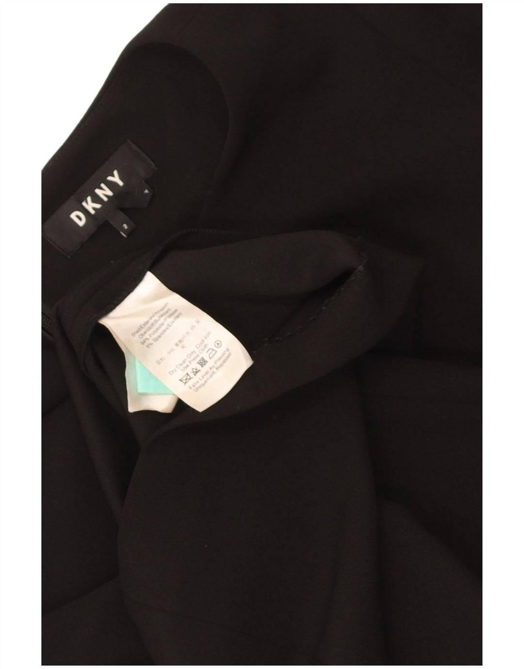 Rochie Dkny pentru femei cu mâneci 3/4 US 2 XS poliester negru