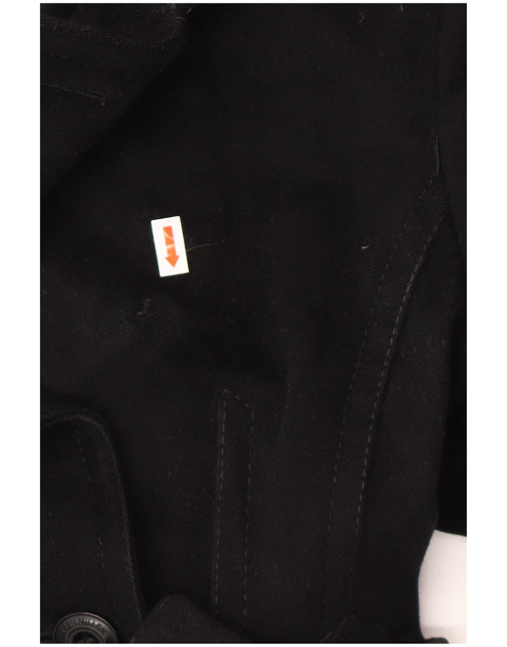 Trench pentru femei KAREN MILLEN UK 8 Mic Lână neagră