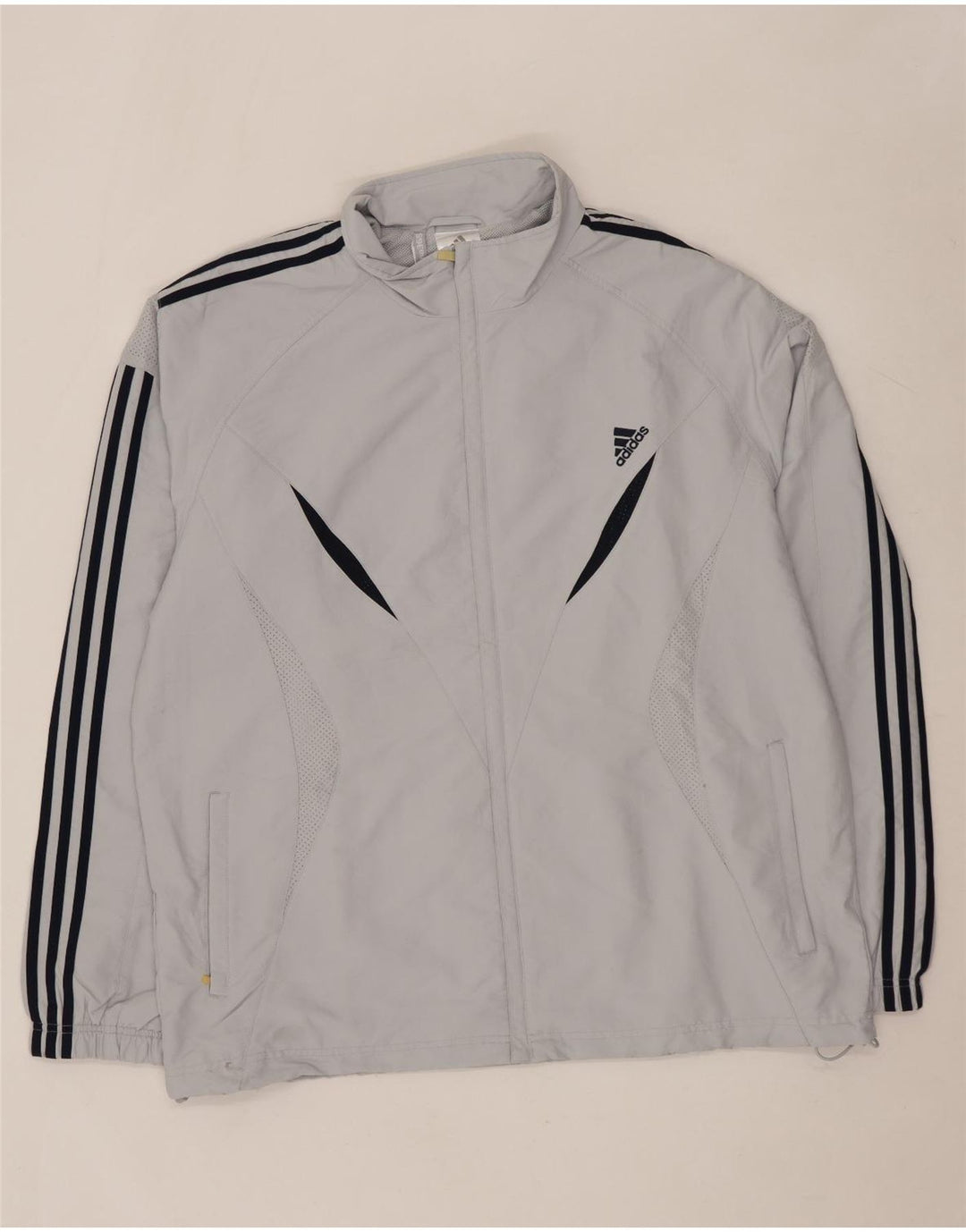 Jachetă de ploaie ADIDAS Clima 365 pentru bărbați UK 42 XL Gri poliester color bloc