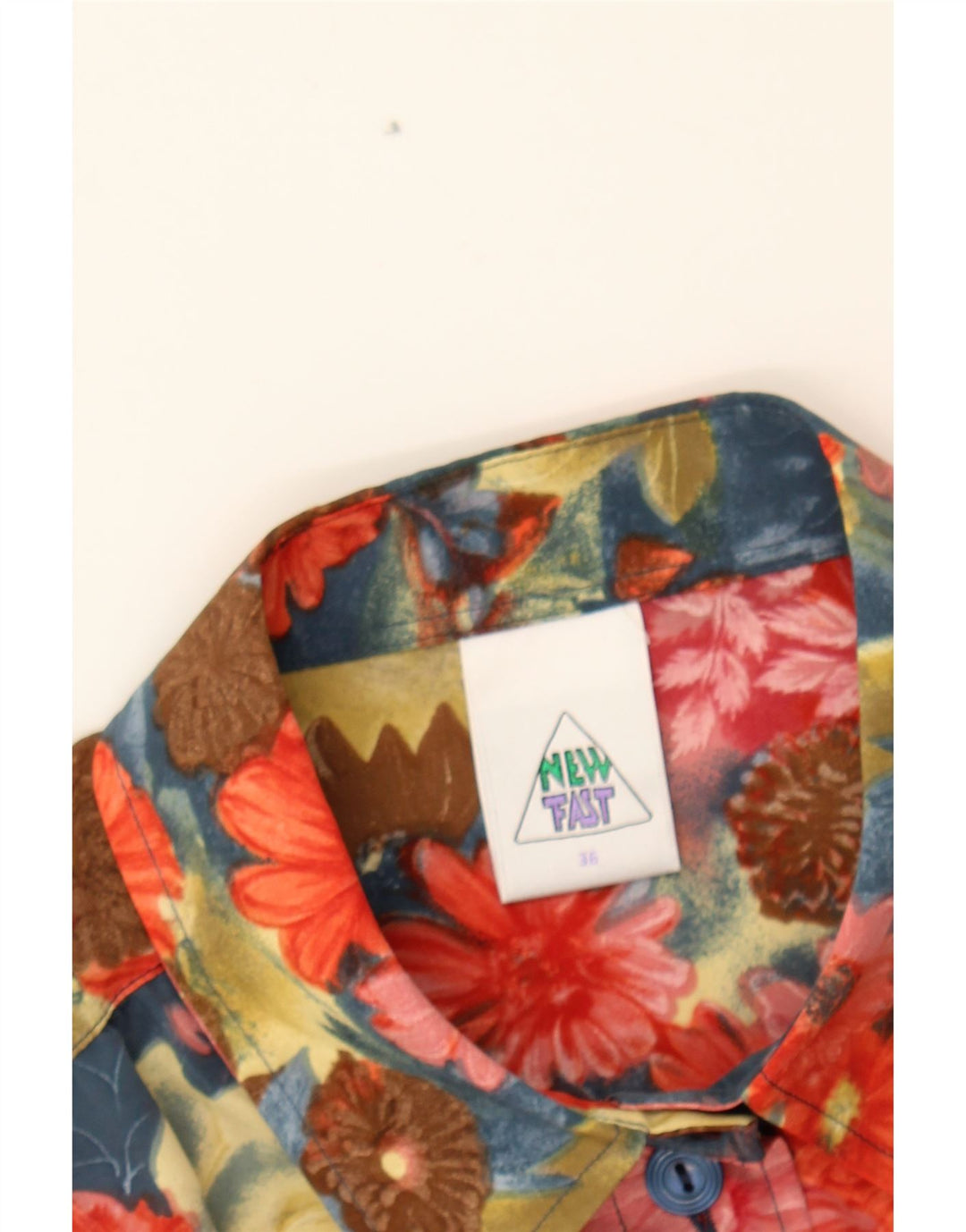 NEW FAST Womens Oversized Shirt Blouse EU 36 Small Multicoloured Floral Vintage New Fast and Second-Hand New Fast from Messina Hembry 