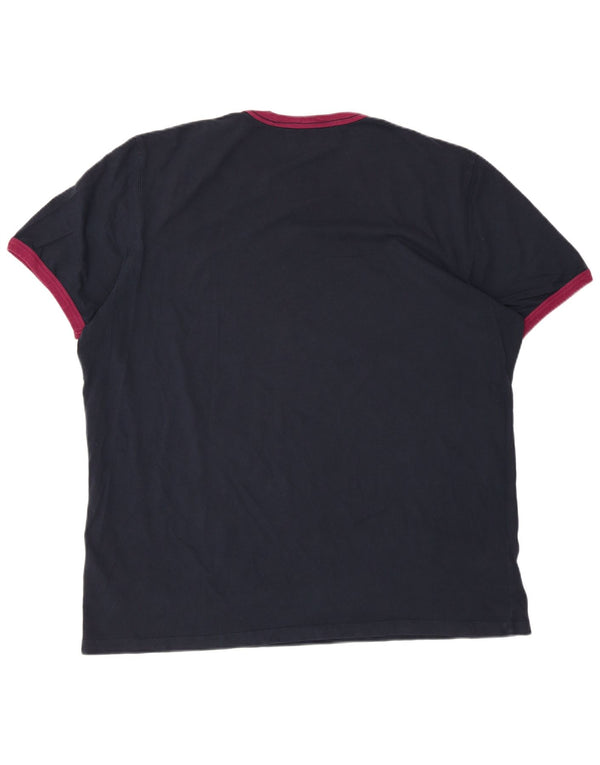 Tricou grafic Timberland pentru bărbați, cu croiala normală, XL, albastru bleumarin, color block