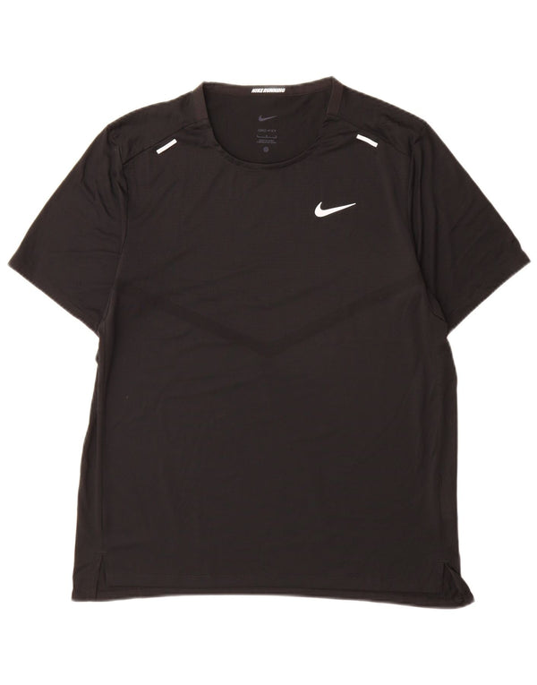 Tricou Nike Dri Fit pentru bărbați Top mare din poliester negru