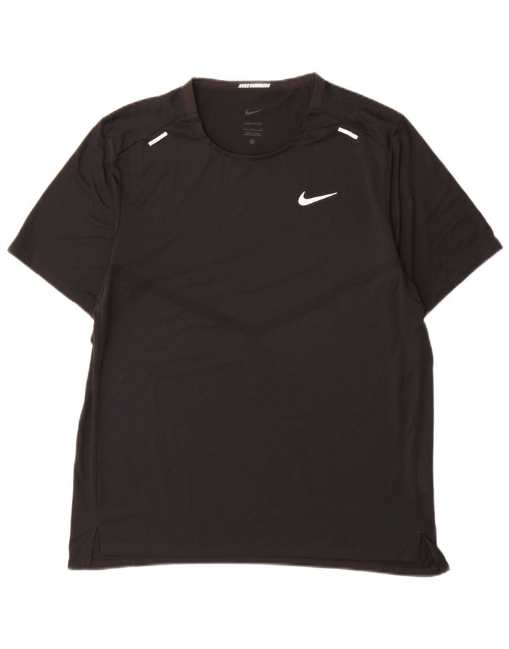Tricou Nike Dri Fit pentru bărbați Top mare din poliester negru