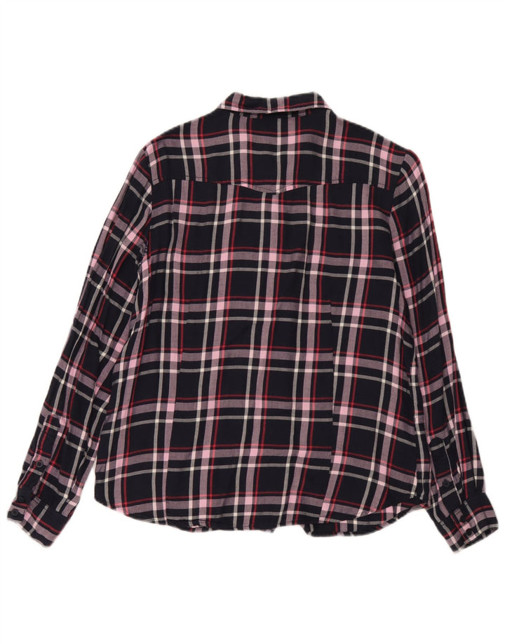 Cămașă French Connection pentru femei UK 12 Medium Bluemarin Check Viscose