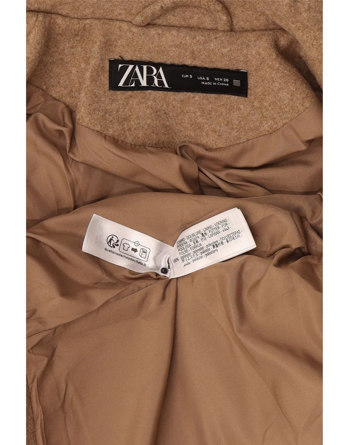 Bomber pentru femei Zara UK 10 Mic Maro Poliester