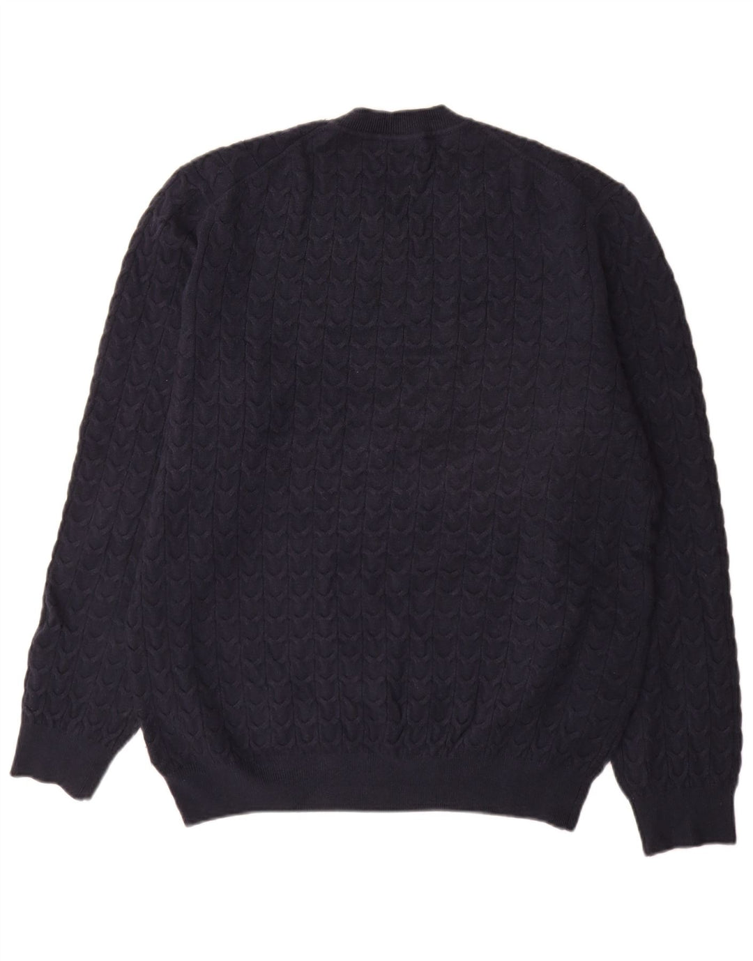 Pulover Massimo Dutti pentru bărbați cu gât crew pulover XL bleumarin, viscoză