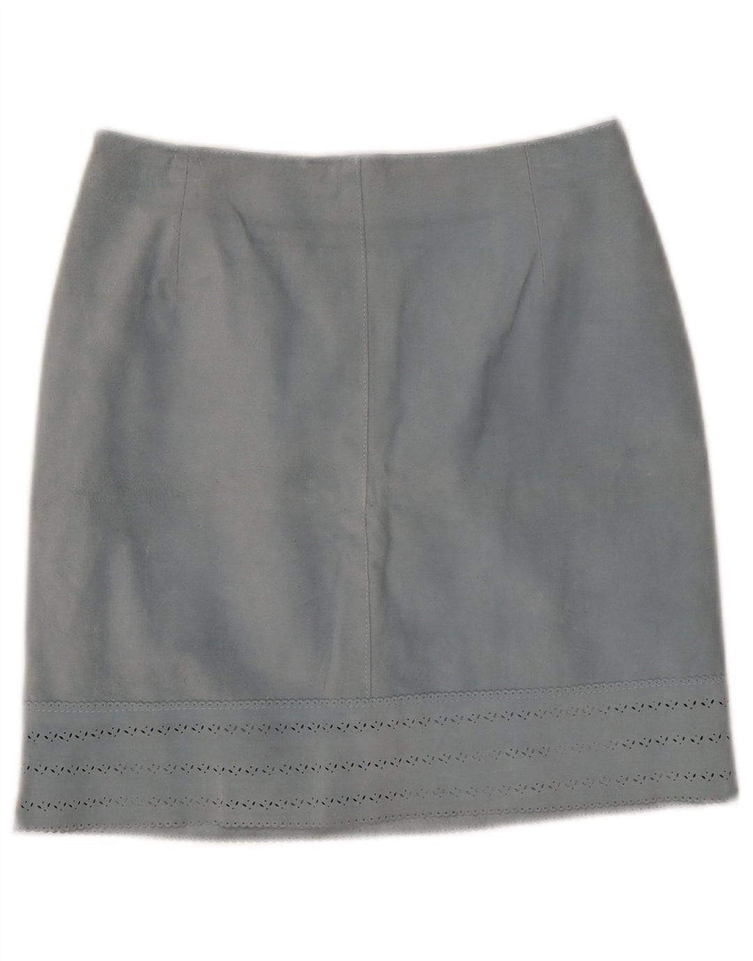 Fusta din piele vintage pentru femei IT 42 Medium W27 Piele albastra