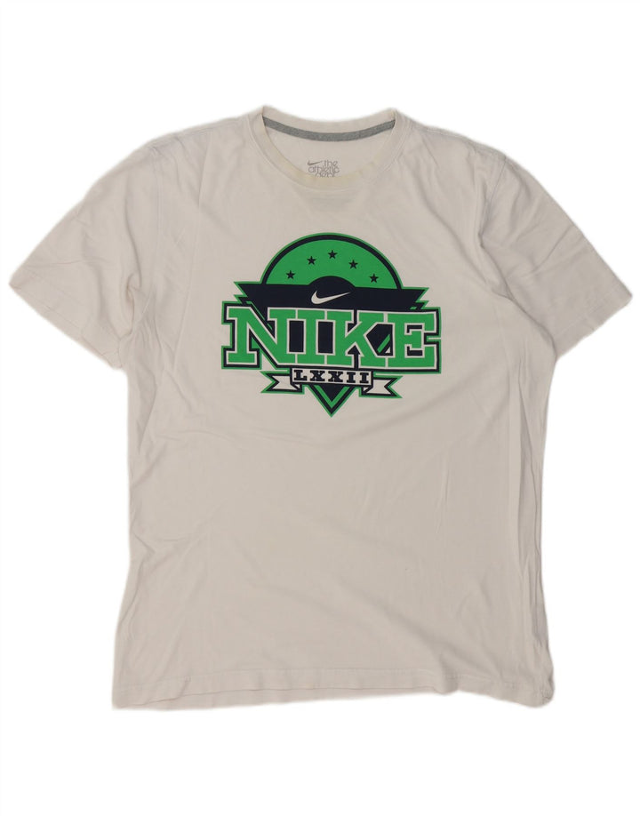 Tricou grafic NIKE Coupe Standard Fit Standard Top Large Alb