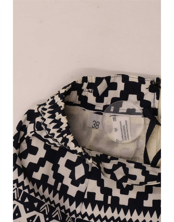 Fusta creion vintage pentru femei EU 38 Medium W30 Poliester geometric negru