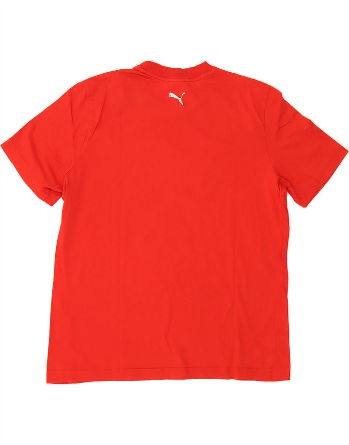 PUMA Mens Graphic T-Shirt Top Large Red Vintage Puma and Second-Hand Puma from Messina Hembry 