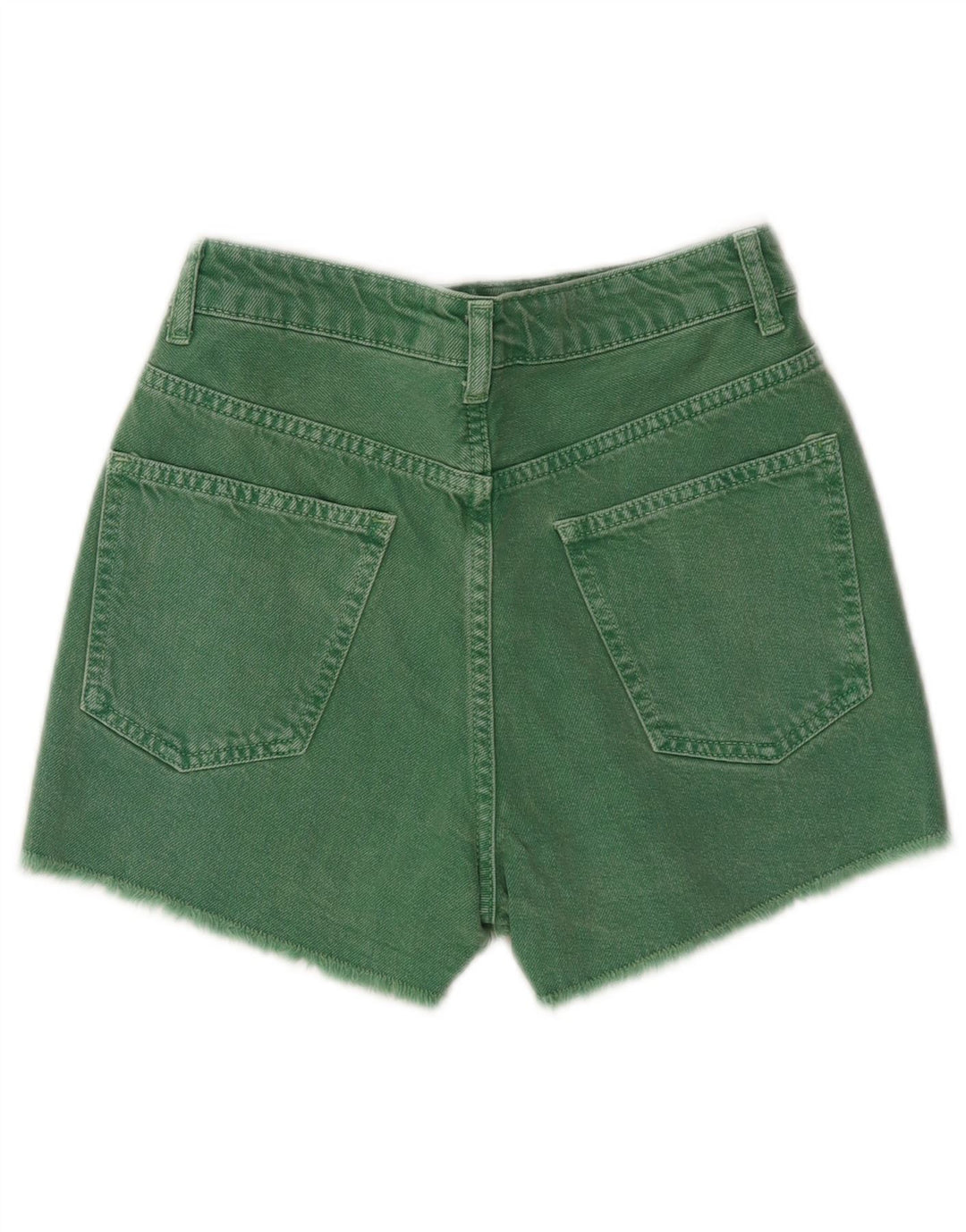 Pantaloni scurți din denim pentru femei Zara EU 34 2XS W24 Bumbac verde