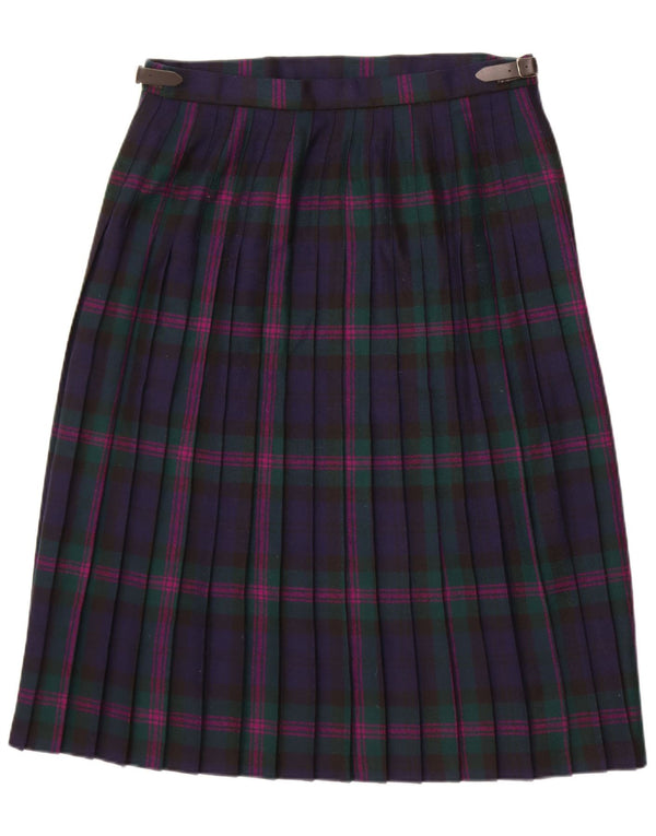 Highland Home Industries Fusta Wrap pentru femei UK 20 2XL W34 Bleumarin Check