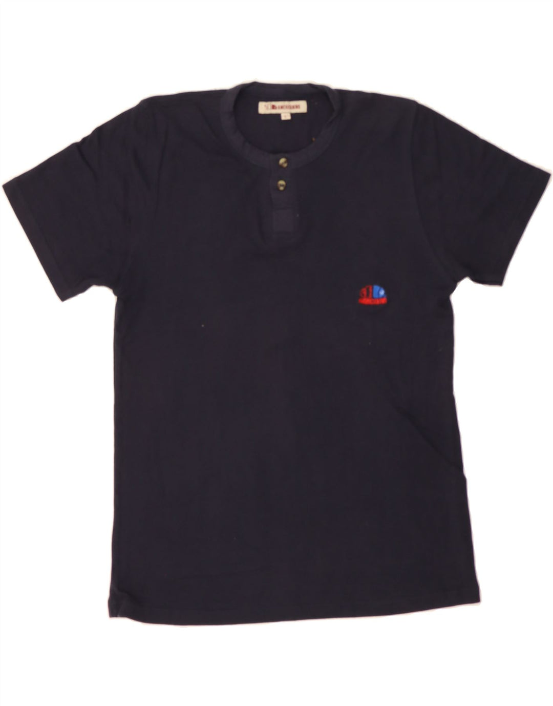 AMERICANINO Mens T-Shirt Top Large Navy Blue Vintage Americanino and Second-Hand Americanino from Messina Hembry 