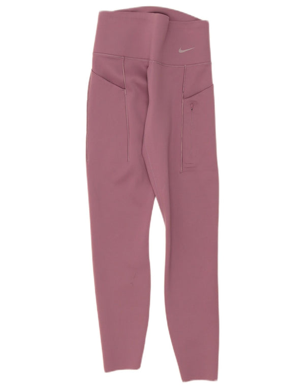 Leggings Nike Dri Fit pentru femei UK 8 Small Pink Nylon
