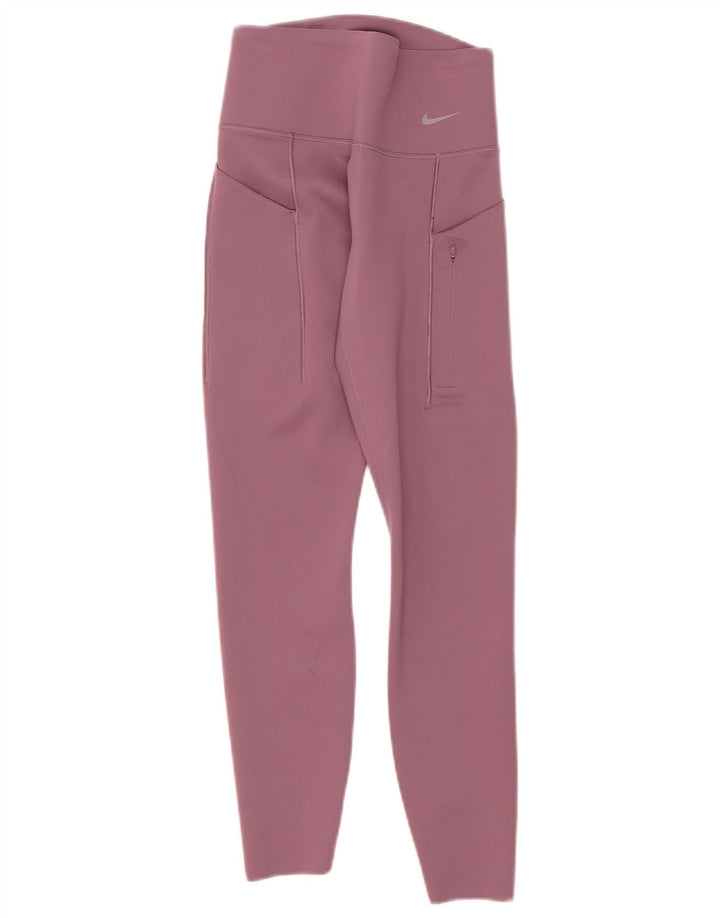 Leggings Nike Dri Fit pentru femei UK 8 Small Pink Nylon