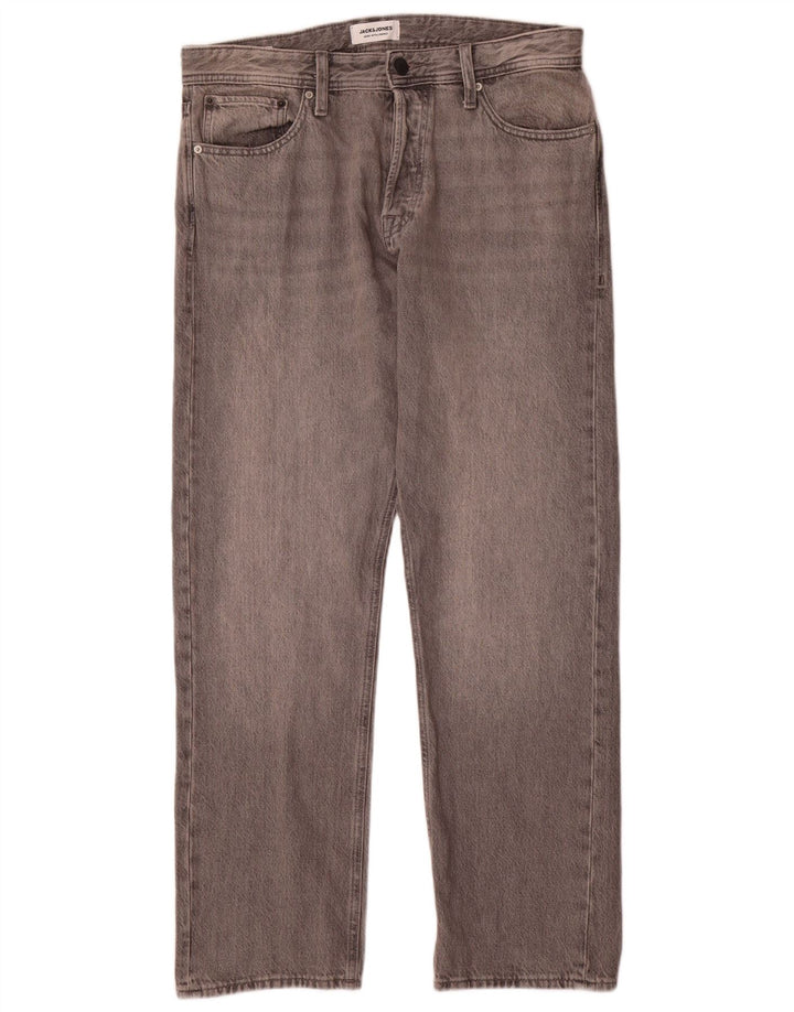Blugi slim pentru bărbați Jack & Jones W33 L32 bumbac gri