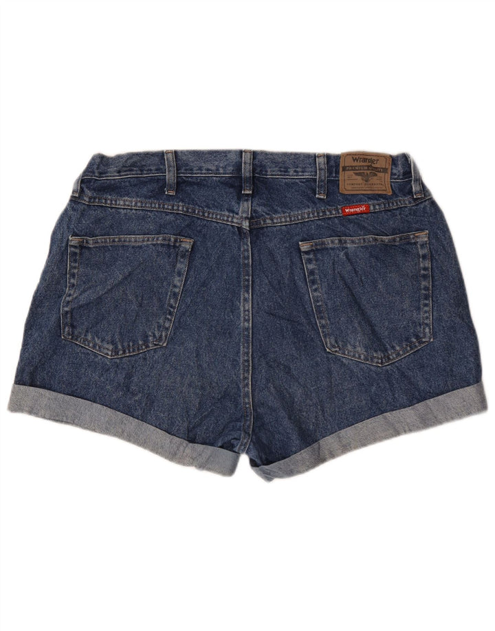 Pantaloni scurți din denim Wrangler pentru femei, cu ajustare normală, W40 2XL, bumbac albastru