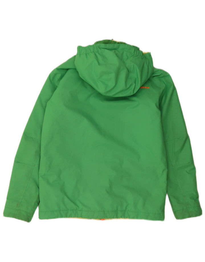 Jachetă Windbreaker pentru băieți Quiksilver 11-12 ani, verde mediu, color block