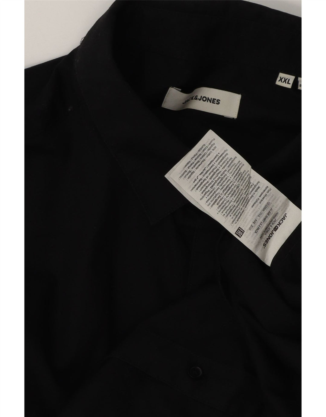 Cămașă Jack & Jones pentru bărbați 2XL bumbac negru