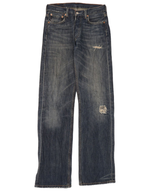 Blugi Levi's pentru bărbați, cu picioare largi, învechiți, L29 L34, bumbac albastru