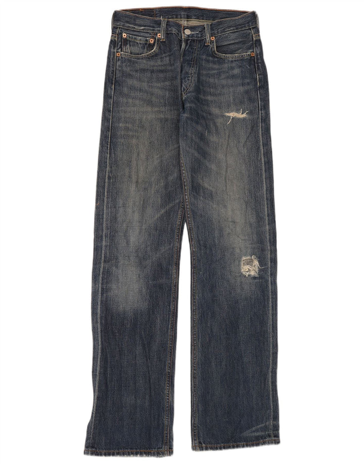 Blugi Levi's pentru bărbați, cu picioare largi, învechiți, L29 L34, bumbac albastru