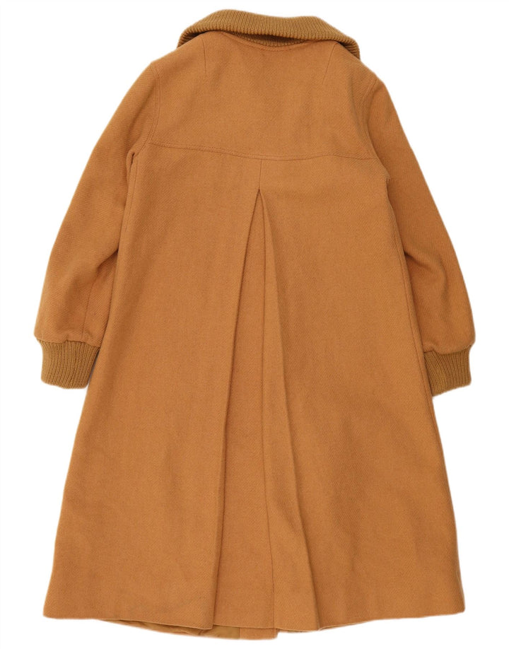 Pardesiu vintage pentru femei UK 14 Medium Beige Lână