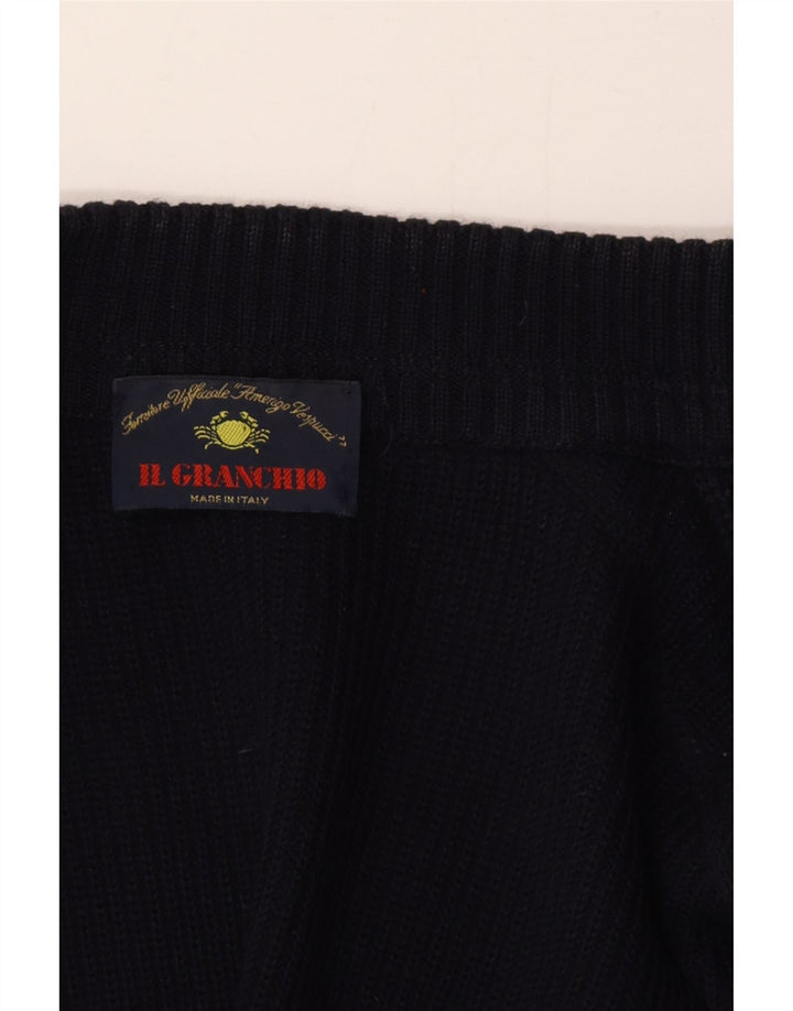 Pulover cardigan bărbați Il Granchio XL bleumarin