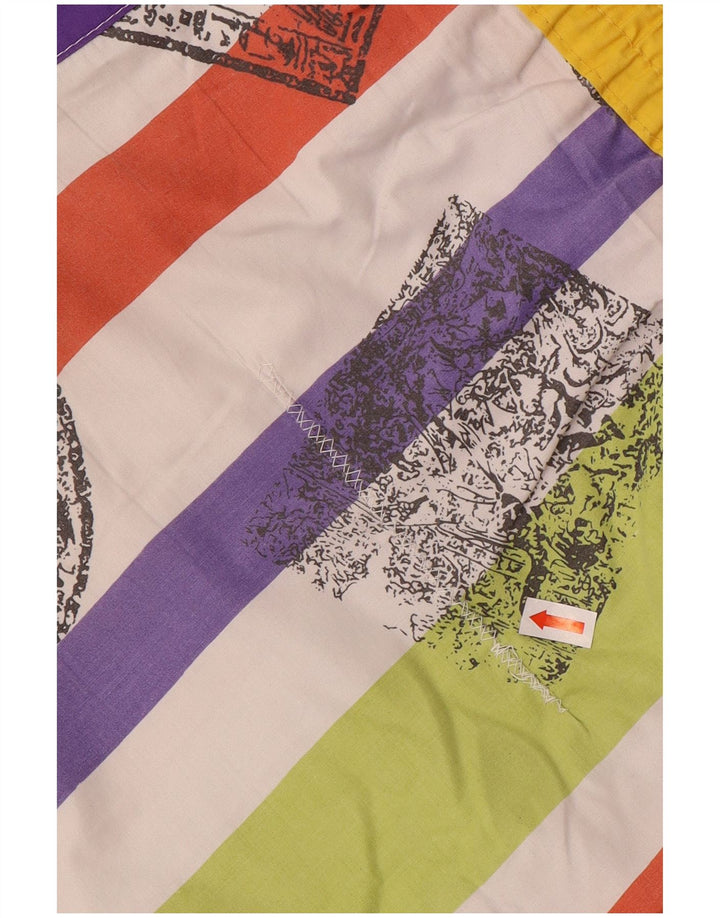 Pantaloni scurți de înot vintage pentru bărbați cu grafică XL, multicolor, poliester color bloc