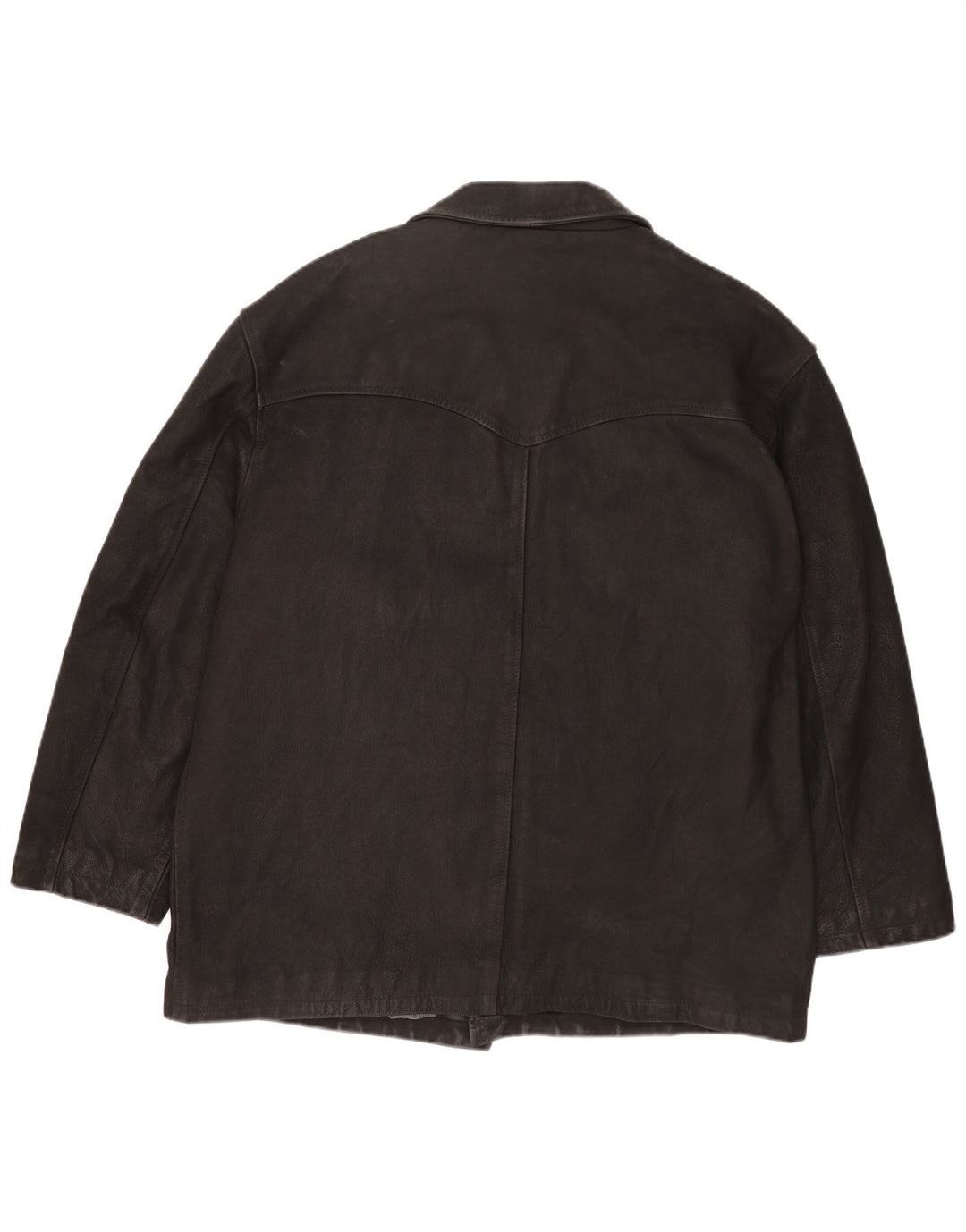 Jachetă de piele vintage pentru bărbați UK 42 XL neagră