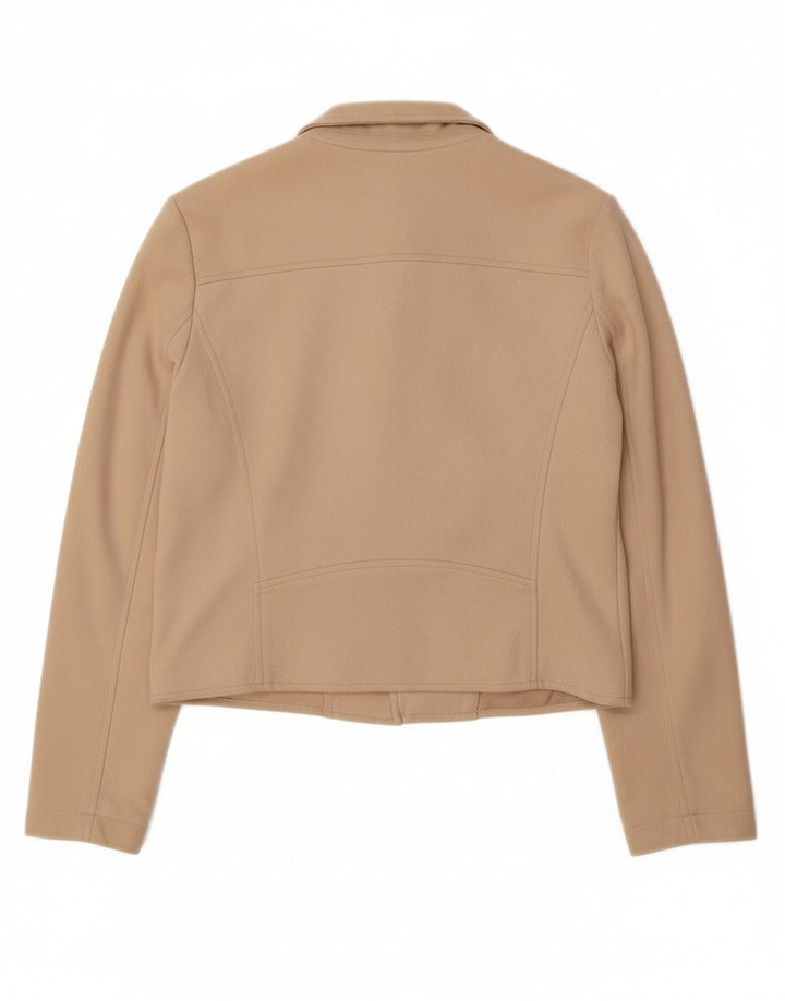 Jachetă Bomber Crop pentru femei GUESS UK 10 Mic, bej, poliester