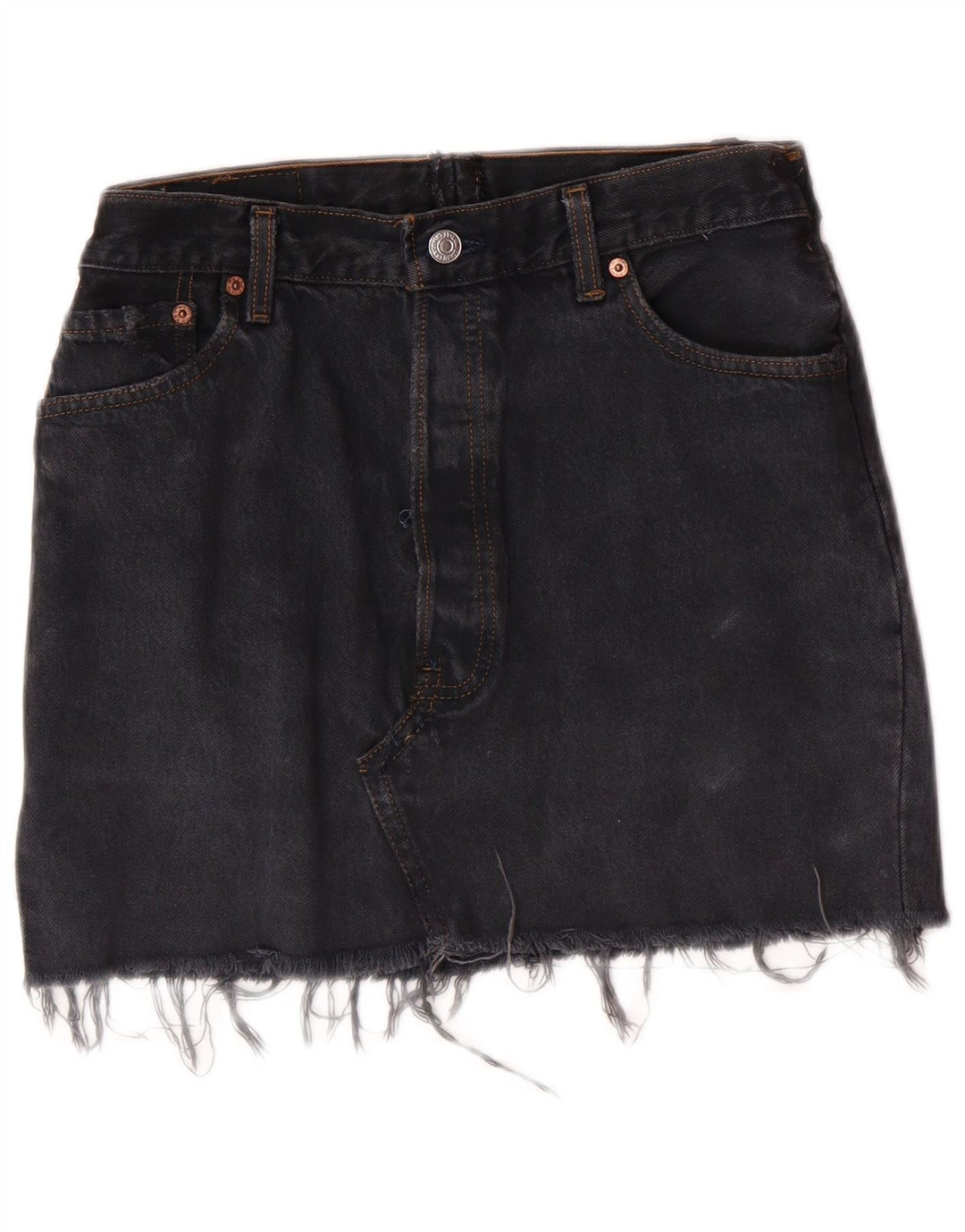 Fusta de blugi pentru femei LEVI'S W28 Gri mediu