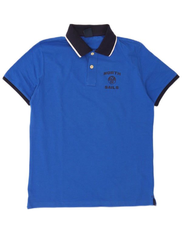 Cămașă polo North Sails pentru bărbați 2XS, bumbac color block, albastru