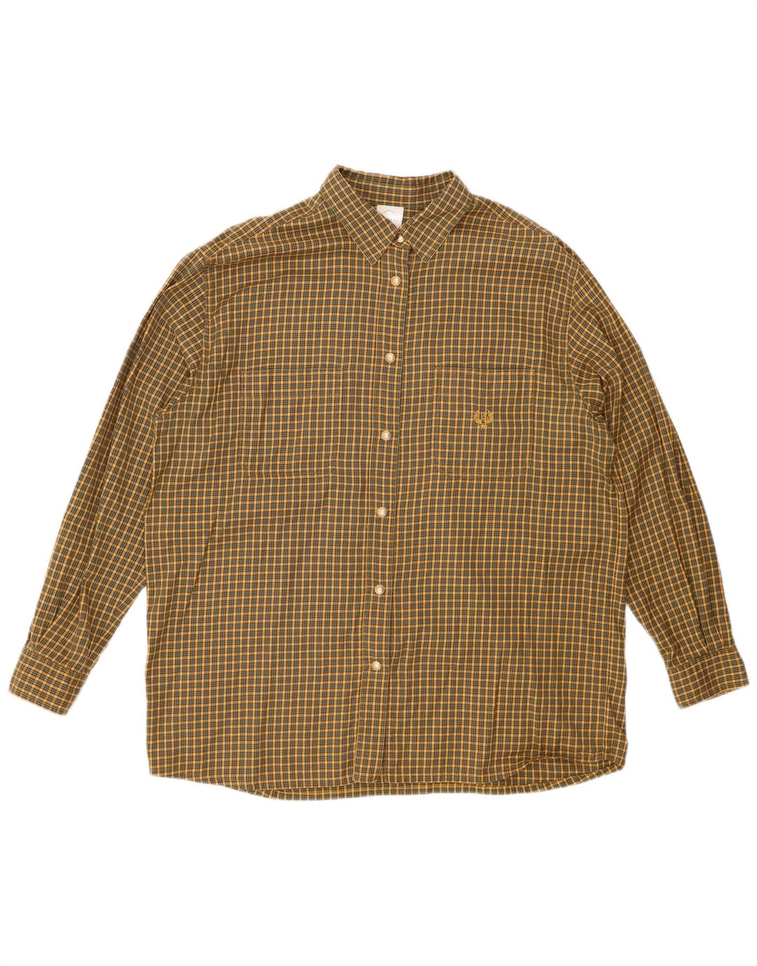 Cămașă de flanel pentru femei BOGNER US 18 2XL, bumbac cu carouri galbene