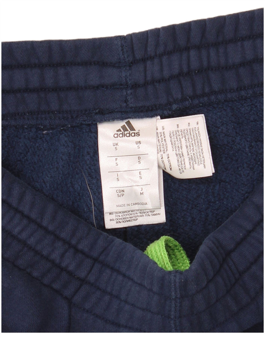 Pantaloni de trening grafic pentru bărbați ADIDAS Pantaloni de jogging mici Bumbac bleumarin