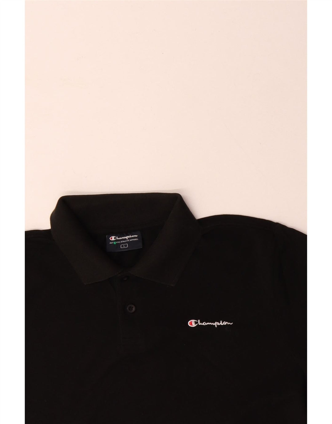 Tricou polo pentru bărbați CHAMPION, mare, negru, bumbac