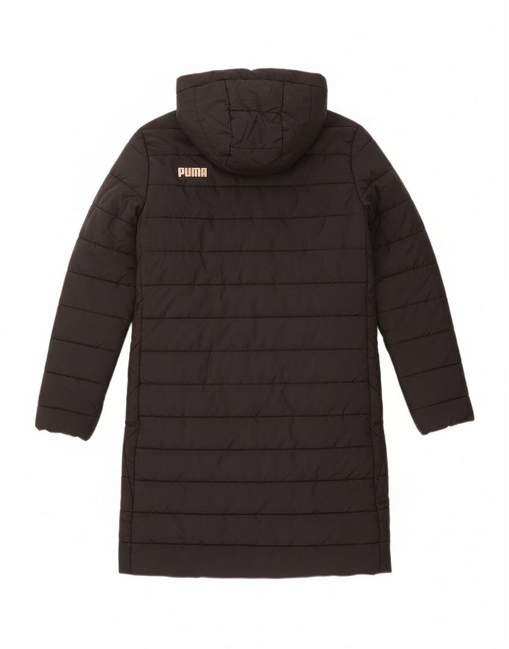 Palton puma cu glugă pentru femei UK 6 XS poliester negru