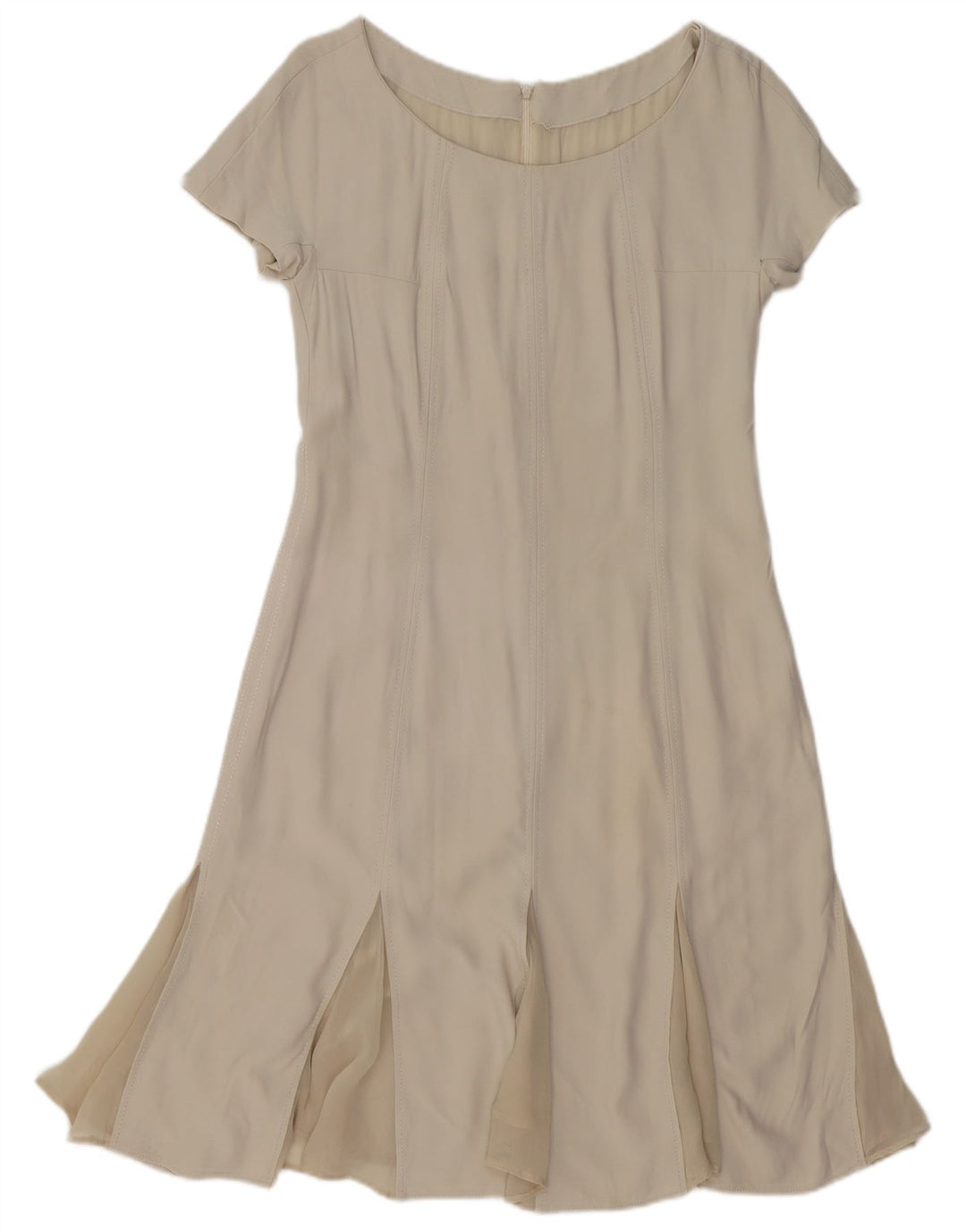 VINTAGE Rochie A-Line pentru femei UK 12 Medium White