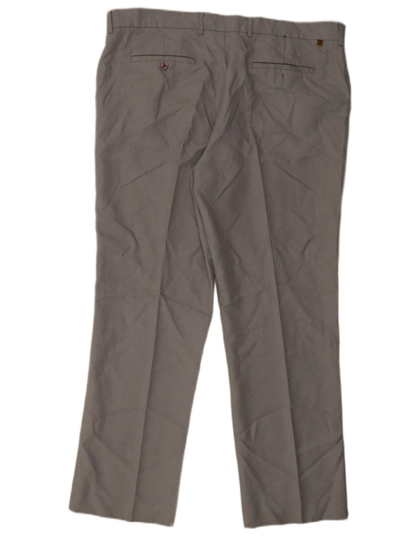 Pantaloni casual drepti pentru bărbați Farah W42 L31 bumbac gri